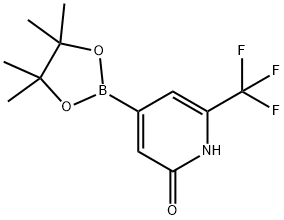 2-Hydroxy-6-trifluoromethylpyridine-4-boronic acid pinacol ester Structure