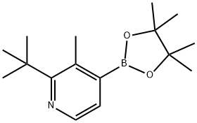 3-Methyl-2-(tert-butyl)pyridine-4-boronic acid pinacol ester Structure