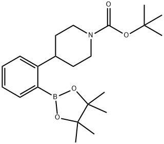 2-(N-Boc-piperidin-4-yl)phenylboronic acid pinacol ester Struktur