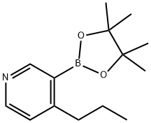 4-(n-Propyl)pyridine-3-boronic acid pinacol ester 结构式