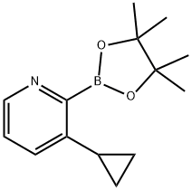 3-(Cyclopropyl)pyridine-2-boronic acid pinacol ester Structure