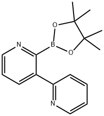 3-(Pyridin-2-yl)pyridine-2-boronic acid pinacol ester 结构式