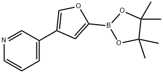 4-(Pyridin-3-yl)furan-2-boronic acid pinacol ester,2223052-47-7,结构式