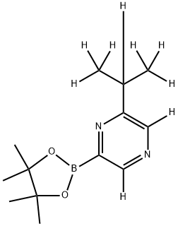 [6-(iso-Propyl)pyrazine-d9]-2-boronic acid pinacol ester Structure