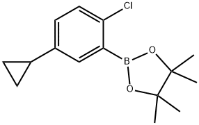 2-(2-chloro-5-cyclopropylphenyl)-4,4,5,5-tetramethyl-1,3,2-dioxaborolane Structure