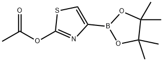 2-Acetoxythiazole-4-boronic acid pinacol ester Structure