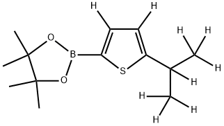 [5-(iso-Propyl)thiophene-d9]-2-boronic acid pinacol ester Structure