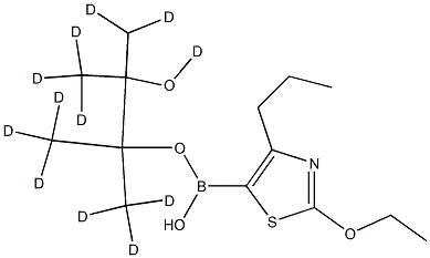 [2-Ethoxy-4-(n-propyl)-d12]-thiazole-5-boronic acid pinacol ester Structure
