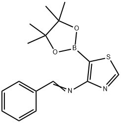 4-(N-Phenylmethylene)thiazole-5-boronic acid pinacol ester Struktur