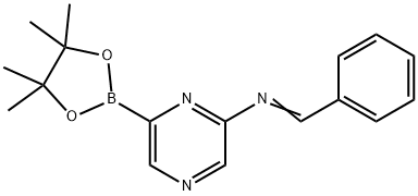 (E)-1-phenyl-N-(6-(4,4,5,5-tetramethyl-1,3,2-dioxaborolan-2-yl)pyrazin-2-yl)methanimine,2223056-50-4,结构式