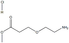 methyl 3-(2-aminoethoxy)propanoate hydrochloride Struktur