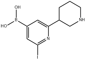 2225151-62-0 2-Iodo-6-(piperidin-3-yl)pyridine-4-boronic acid