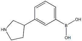 3-(Pyrrolidin-3-yl)phenylboronic acid Struktur