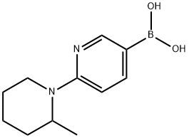 2-(2-Methylpiperidin-1-yl)pyridine-5-boronic acid Struktur