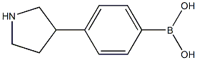 4-(Pyrrolidin-3-yl)phenylboronic acid,2225152-56-5,结构式