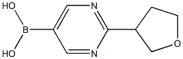 (2-(tetrahydrofuran-3-yl)pyrimidin-5-yl)boronic acid Structure