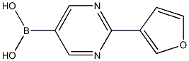 (2-(furan-3-yl)pyrimidin-5-yl)boronic acid 结构式