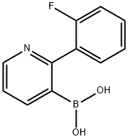 2-(2-Fluorophenyl)pyridine-3-boronic acid Struktur