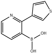 2-(3-Thienyl)pyridine-3-boronic acid 化学構造式