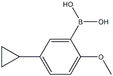 5-Cyclopropyl-2-methoxyphenylboronic acid Structure