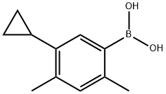 2,4-Dimethyl-5-cyclopropylphenylboronic acid 结构式