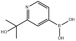 2-(2-HYDROXYPROPAN-2-YL)PYRIDINE-4-BORONIC ACID Struktur