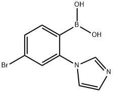4-Bromo-2-(1H-imidazol-1-yl)phenylboronic acid Struktur