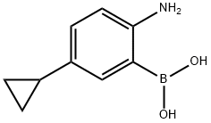 (2-amino-5-cyclopropylphenyl)boronic acid Structure