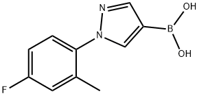 1-(2-Methyl-4-fluorophenyl)-1H-pyrazole-4-boronic acid Structure