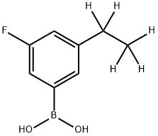 3-Fluoro-5-(ethyl-d5)-phenylboronic acid 结构式
