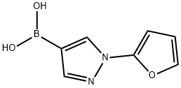 1-(2-Furyl)-1H-pyrazole-4-boronic acid,2225172-47-2,结构式