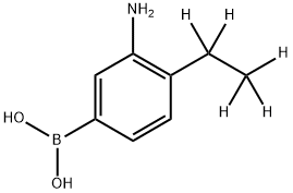 3-Amino-4-(ethyl-d5)-phenylboronic acid Structure