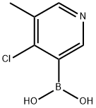 5-Methyl-4-chloropyridine-3-boronic acid Struktur