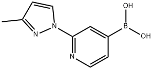 2-(3-Methyl-1H-pyrazol-1-yl)pyridine-4-boronic acid Struktur