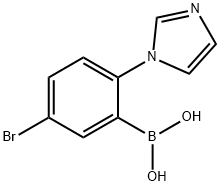 5-Bromo-2-(1H-imidazol-1-yl)phenylboronic acid Struktur