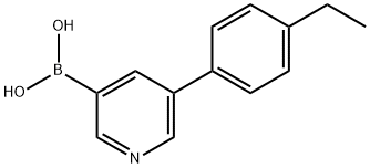 5-(4-Ethylphenyl)pyridine-3-boronic acid Struktur