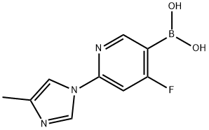 4-Fluoro-2-(4-methylimidazol-1-yl)pyridine-5-boronic acid Struktur