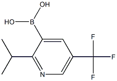 2-(iso-Propyl)-5-(trifluoromethyl)pyridine-3-boronic acid Structure