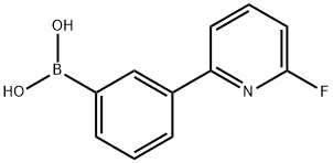 3-(6-Fluoropyridin-2-yl)phenylboronic acid Structure