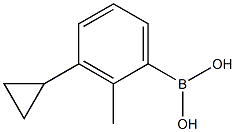 3-シクロプロピル-2-メチルフェニルボロン酸 化学構造式