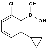 2-Chloro-6-cyclopropylphenylboronic acid Structure