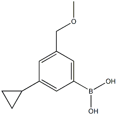 3-Cyclopropyl-5-(methoxymethyl)phenylboronic acid Struktur