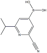 2-(iso-Propyl)-6-cyanopyridine-4-boronic acid Structure