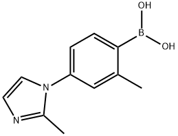 2-Methyl-4-(2-methylimidazol-1-yl)phenylboronic acid Structure