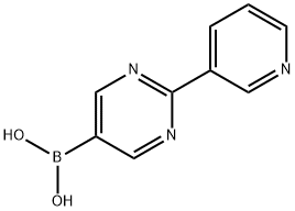 (2-(pyridin-3-yl)pyrimidin-5-yl)boronic acid Struktur