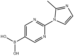 2-(2-Methylimidazol-1-yl)pyrimidine-5-boronic acid Struktur