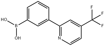 3-(4-Trifluoromethylpyridin-2-yl)phenylboronic acid Struktur