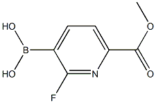 2-氟-6-(甲氧基羰基)吡啶-3-基]硼酸,2225177-42-2,结构式