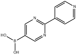 (2-(pyridin-4-yl)pyrimidin-5-yl)boronic acid Struktur