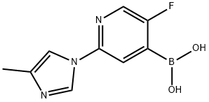 5-Fluoro-2-(4-methylimidazol-1-yl)pyridine-4-boronic acid Structure